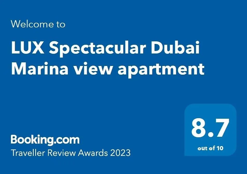 Lux Spectacular Dubai Marina View Apartment